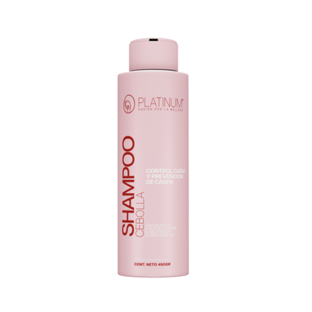 Platinum Shampoo de Cebolla Especializado en Retardar la Calvicie y Regenerar tu Cabello 490ml